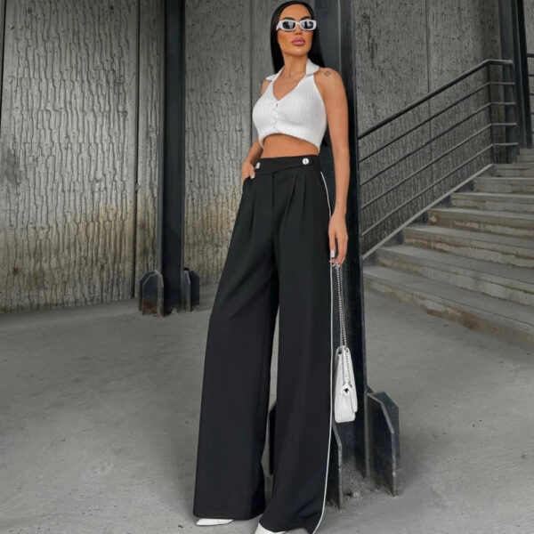 BLACK PALAZZO TROUSERS