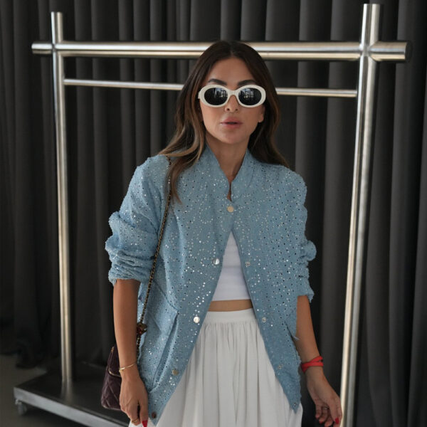 DENIM BOMBER JACKET