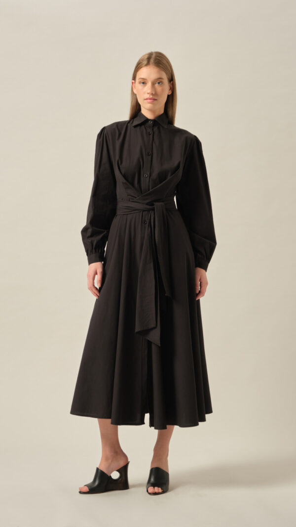 BLACK LONG DRESS - Image 2