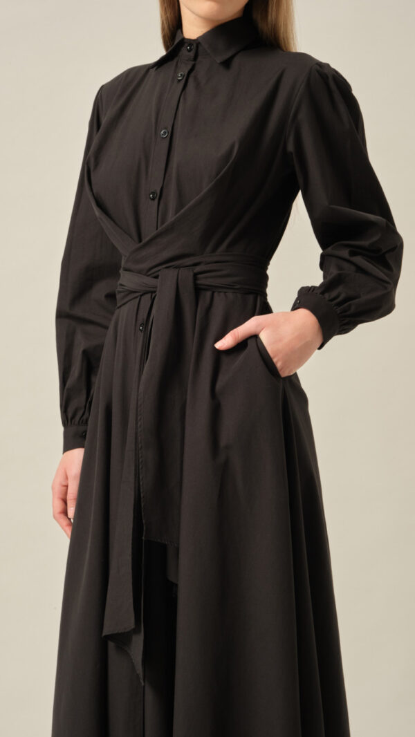 BLACK LONG DRESS - Image 3
