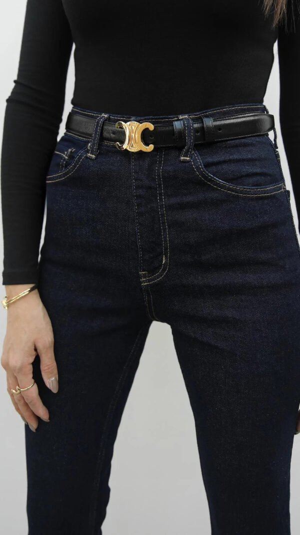 NAVY BLUE DENIM JEANS - Image 3