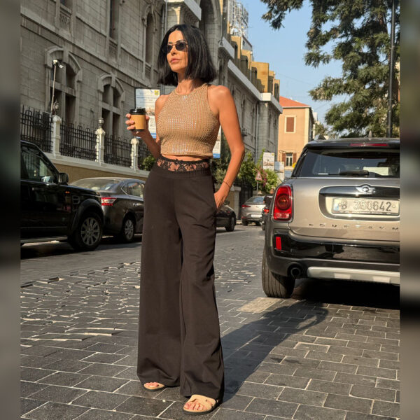 BLACK PANTS SET
