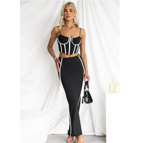 BLACK SKIRT SET