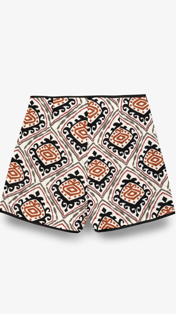 ETHNIC PATTERNED SILK SKORTS - Image 2