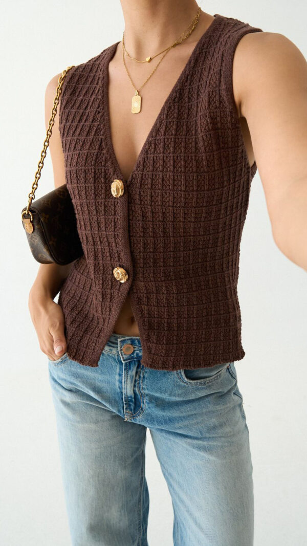 BROWN VEST - Image 3